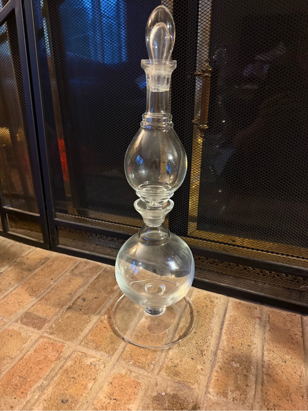 Clear Glass Decorative Apothecary Jar - Elegant Home Art